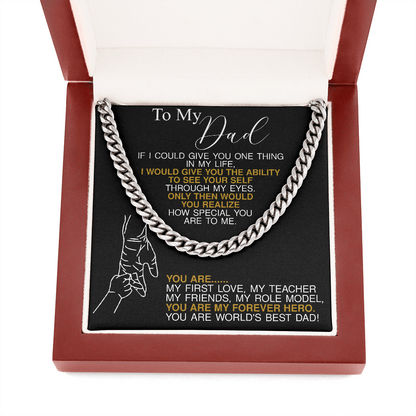 to my dad