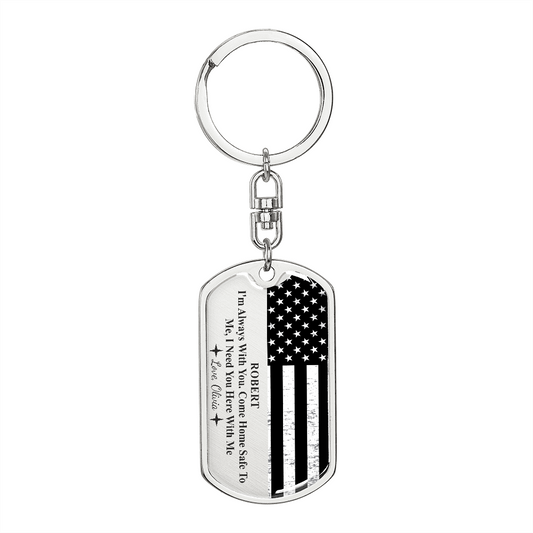 Personalized Drive Safe Keychain, Couples Keychain, Custom Keychain for Boyfriend, For Husband, Valentines Day Gift for Him,Anniversary Gift