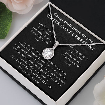 white coat charm ,Beautiful White Coat Ceremony, Best White Coat Ceremony, Best Necklace, Beautiful Jewelry, Beautiful Necklace, Gifts correct one
