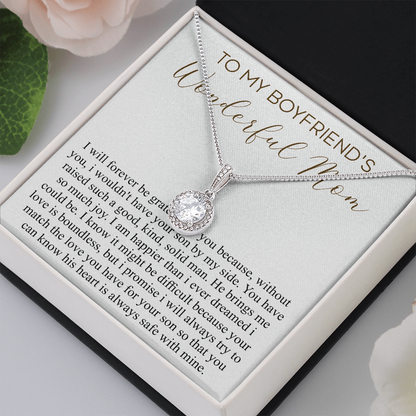 Personalized Necklace Gift For Boyfriend's Mom, Christmas Gift For Boyfriend’s Mom, Boyfriends Mom Birthday Gift, Gift for Mother In Law