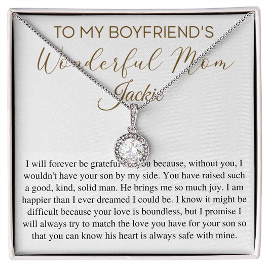 Personalized Necklace Gift For Boyfriend's Mom, Christmas Gift For Boyfriend's Mom, Boyfriends Mom Birthday Gift, Gift for Mother In Law Jackie