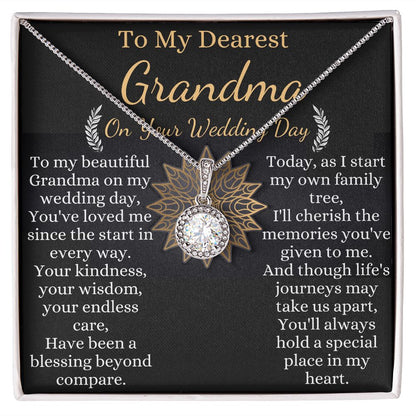 to my grandma on your wedding day