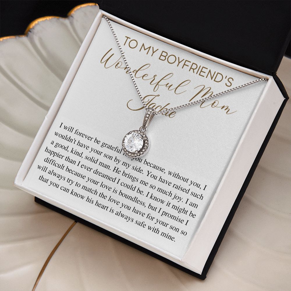 Personalized Necklace Gift For Boyfriend's Mom, Christmas Gift For Boyfriend's Mom, Boyfriends Mom Birthday Gift, Gift for Mother In Law Jackie