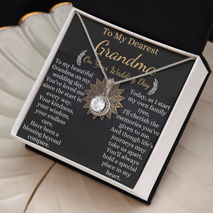 to my grandma on your wedding day