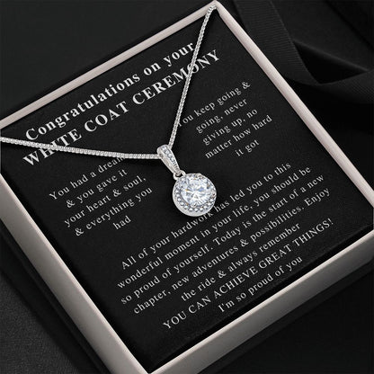 white coat charm ,Beautiful White Coat Ceremony, Best White Coat Ceremony, Best Necklace, Beautiful Jewelry, Beautiful Necklace, Gifts correct one