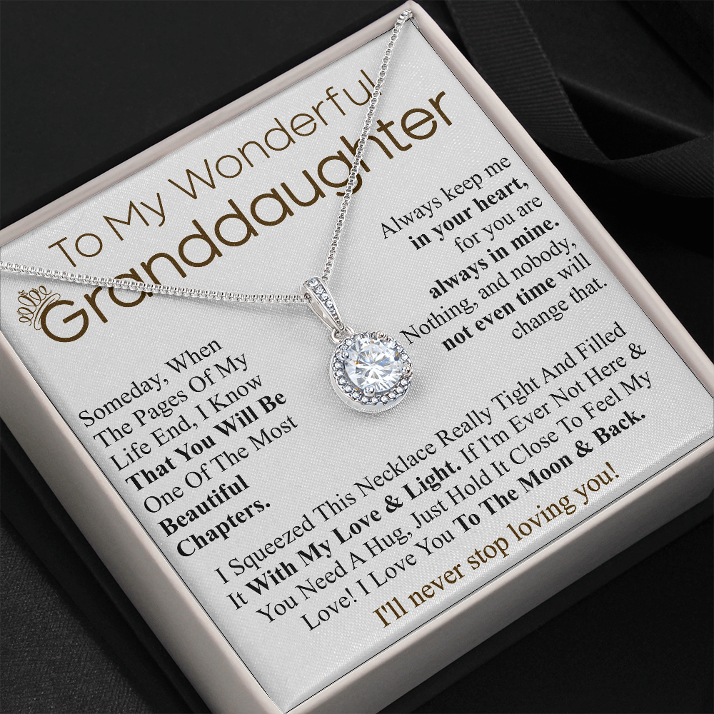 to my wonderful granddaughter