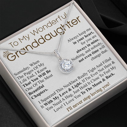 to my wonderful granddaughter