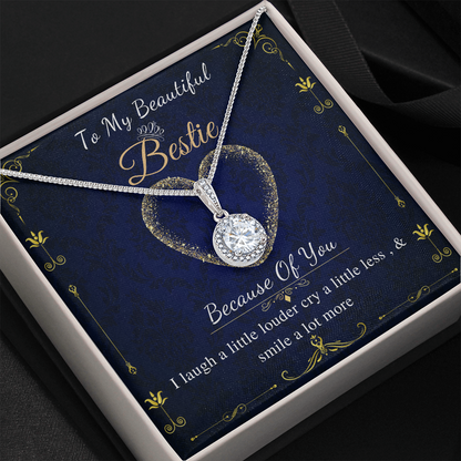 To My Bestie Necklace, Valentines Day Gift For Best Friend, Soul Sister Gift, Long Distance Best Friend Gift, Birthday, Pregnancy, Wedding