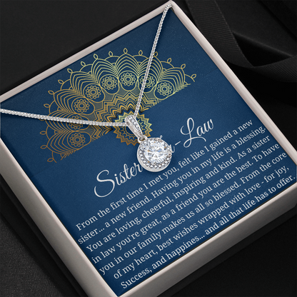 Sister in Law Necklace Gift, Bonus sister Necklace, Future Sister in Law Gift, Sister in Law Wedding Gift, Sister in Law Birthday Gift