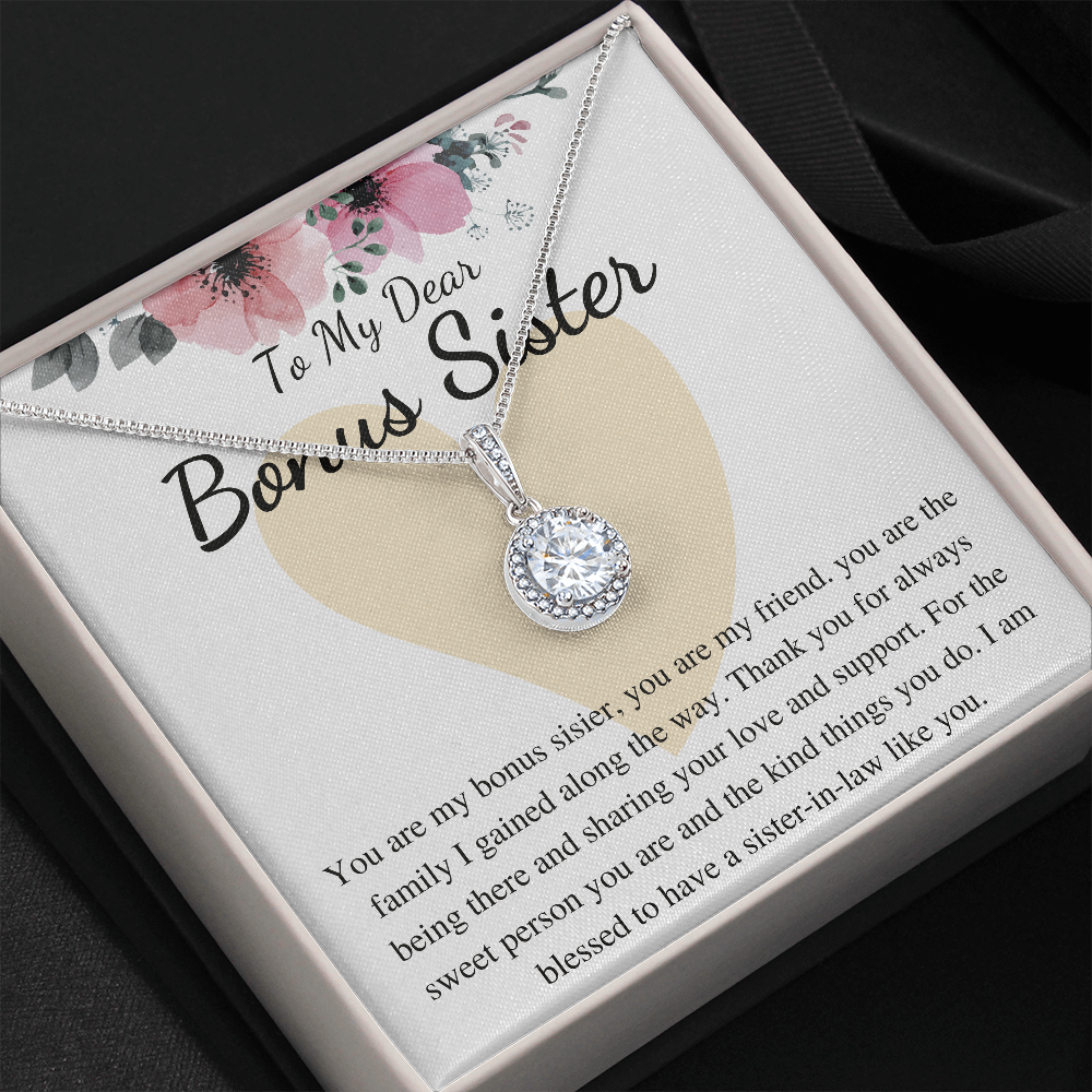 Bonus Sister Gift, Sister in Law Gift, Sister of The Groom, Wedding, Thank You, from bride to sister in law, necklace for sister in law correct
