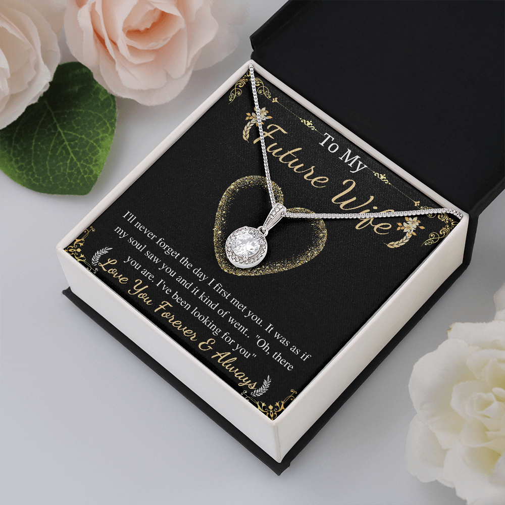 To My Fiance Necklace, Bride to be Gift, Romantic Fiancee Jewelry, Necklace for Fiancee, Jewelry Gift For Her, Future Wife Birthday Gift