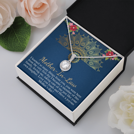 Mother in law gift on Mothers day necklace gift, gifts for mother-in-law jewelry for Mother's day to mom in law from daughter in law
