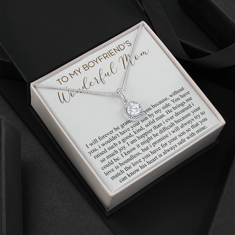 Personalized Necklace Gift For Boyfriend's Mom, Christmas Gift For Boyfriend’s Mom, Boyfriends Mom Birthday Gift, Gift for Mother In Law