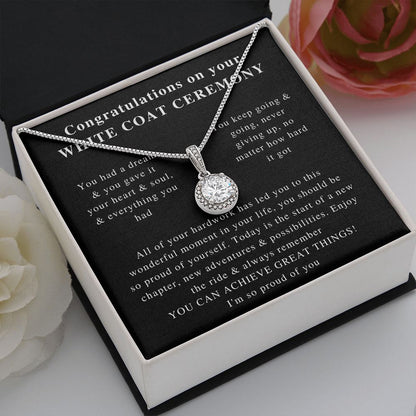 white coat charm ,Beautiful White Coat Ceremony, Best White Coat Ceremony, Best Necklace, Beautiful Jewelry, Beautiful Necklace, Gifts correct one