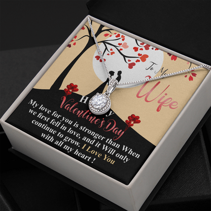Valentine Gift For Wife, Personalized Message Card Necklace, Romantic Valentine's Day Gift From Husband, Valentine Gift for her, Anniversary