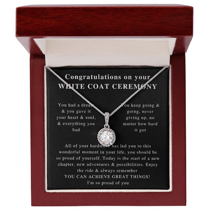 white coat charm ,Beautiful White Coat Ceremony, Best White Coat Ceremony, Best Necklace, Beautiful Jewelry, Beautiful Necklace, Gifts correct one