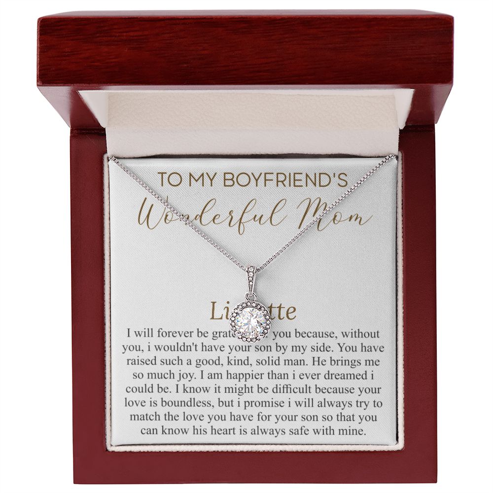 Personalized Necklace Gift For Boyfriend's Mom, Christmas Gift For Boyfriend's Mom, Boyfriends Mom Birthday Gift, Gift for Mother In Law Lizzette