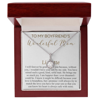 Personalized Necklace Gift For Boyfriend's Mom, Christmas Gift For Boyfriend's Mom, Boyfriends Mom Birthday Gift, Gift for Mother In Law Lizzette