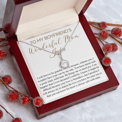 Personalized Necklace Gift For Boyfriend's Mom, Christmas Gift For Boyfriend's Mom, Boyfriends Mom Birthday Gift, Gift for Mother In Law Jackie