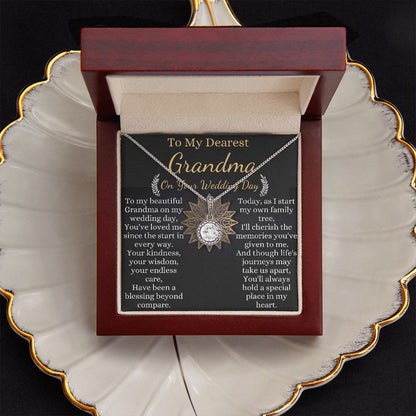 to my grandma on your wedding day