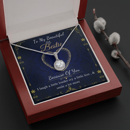To My Bestie Necklace, Valentines Day Gift For Best Friend, Soul Sister Gift, Long Distance Best Friend Gift, Birthday, Pregnancy, Wedding