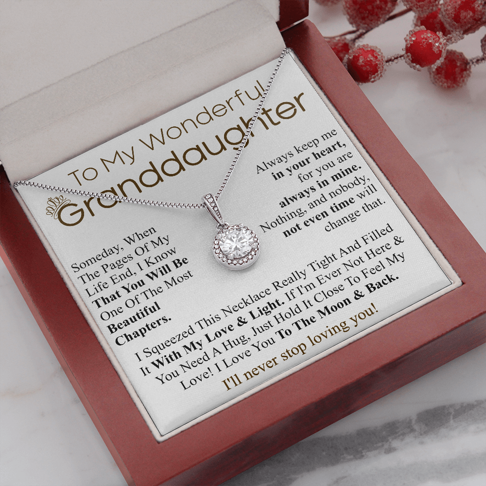to my wonderful granddaughter