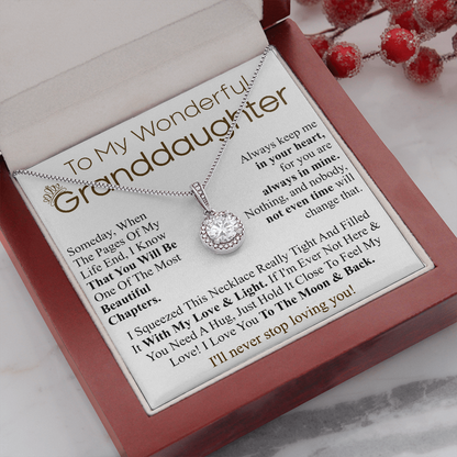 to my wonderful granddaughter