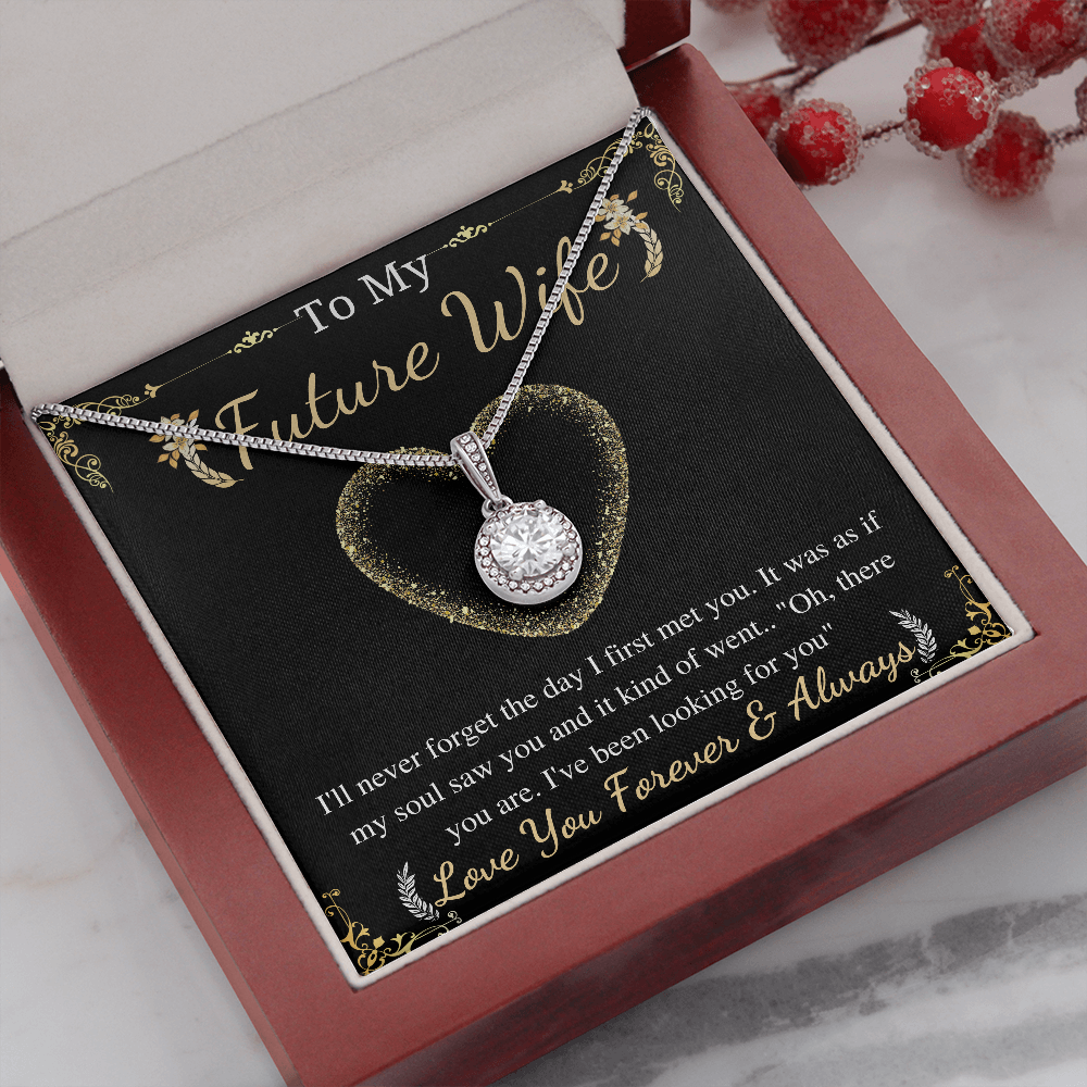 To My Fiance Necklace, Bride to be Gift, Romantic Fiancee Jewelry, Necklace for Fiancee, Jewelry Gift For Her, Future Wife Birthday Gift
