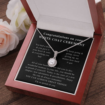 white coat charm ,Beautiful White Coat Ceremony, Best White Coat Ceremony, Best Necklace, Beautiful Jewelry, Beautiful Necklace, Gifts correct one