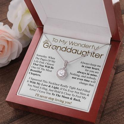 to my wonderful granddaughter
