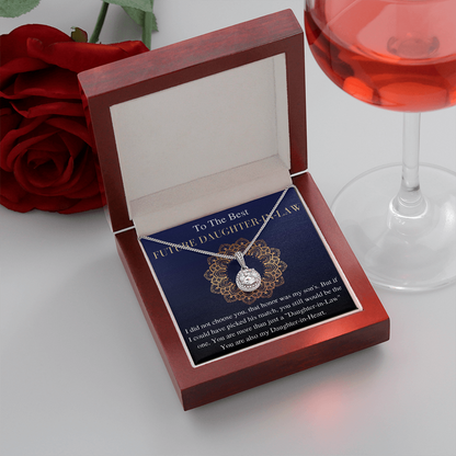 Future Daughter in Law Gift, Gift from future Mother in Law, Future Bonus Daughter Necklace, Sons Bride to be Gift, Son's Fiancee gift