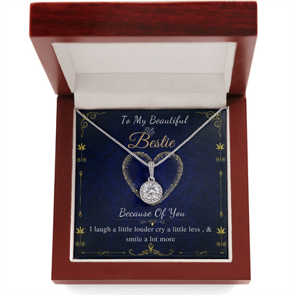 To My Bestie Necklace, Valentines Day Gift For Best Friend, Soul Sister Gift, Long Distance Best Friend Gift, Birthday, Pregnancy, Wedding