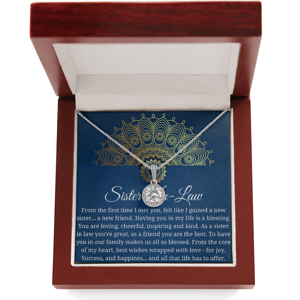 Sister in Law Necklace Gift, Bonus sister Necklace, Future Sister in Law Gift, Sister in Law Wedding Gift, Sister in Law Birthday Gift