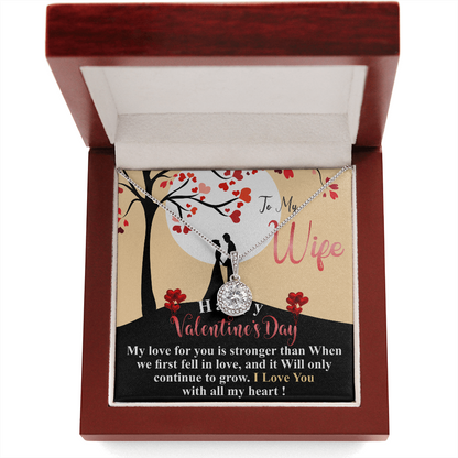 Valentine Gift For Wife, Personalized Message Card Necklace, Romantic Valentine's Day Gift From Husband, Valentine Gift for her, Anniversary
