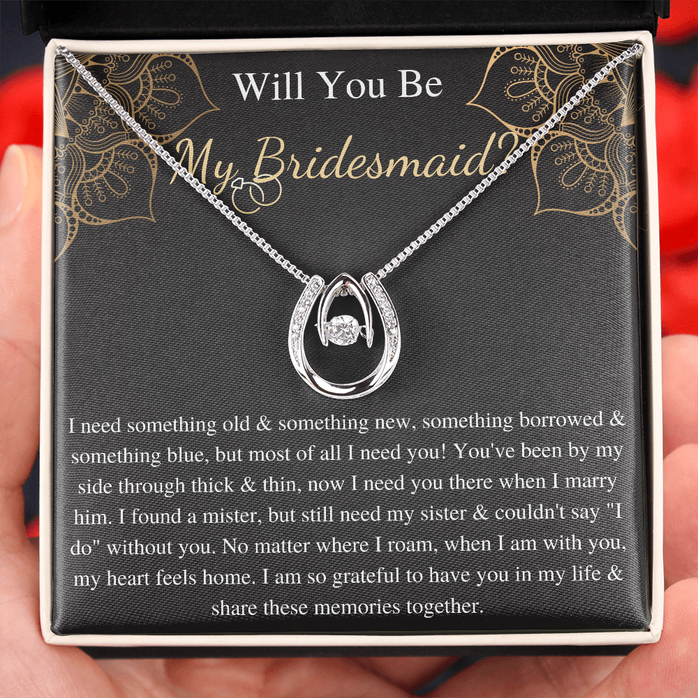 Bridesmaid Proposal Gift Bridesmaid Necklace Gift, Wedding Day Thank You Gift, Jewelry For Bridesmaid, Will You Be My Bridesmaid from bride