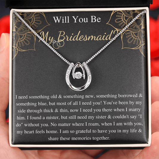 Bridesmaid Proposal Gift Bridesmaid Necklace Gift, Wedding Day Thank You Gift, Jewelry For Bridesmaid, Will You Be My Bridesmaid from bride