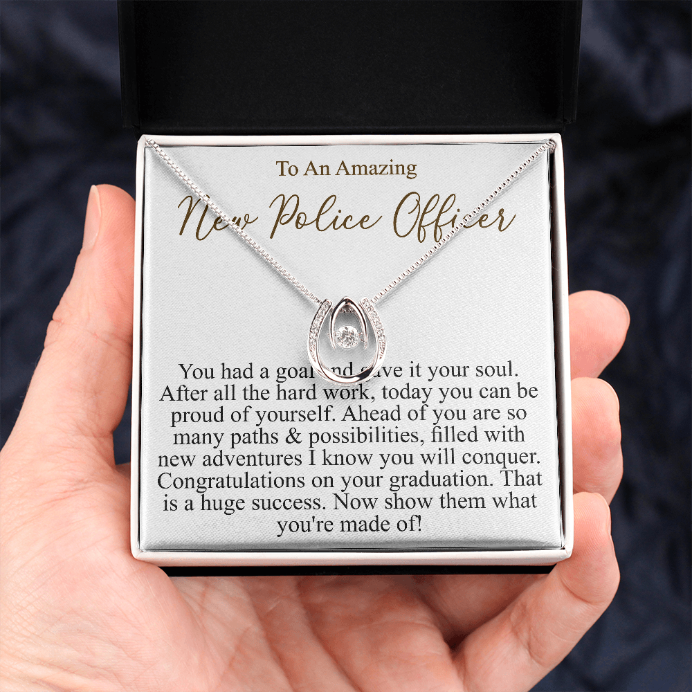 to an amazing new police offcer