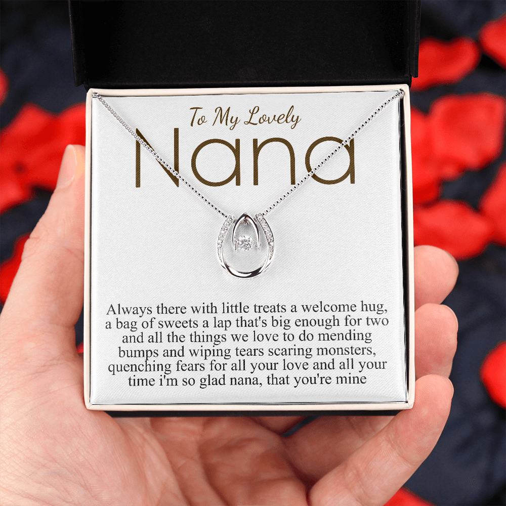to my lovely nana lucky necklace