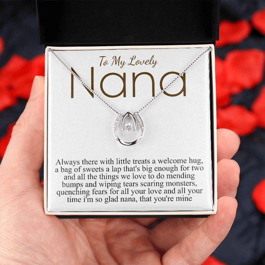 to my lovely nana lucky necklace