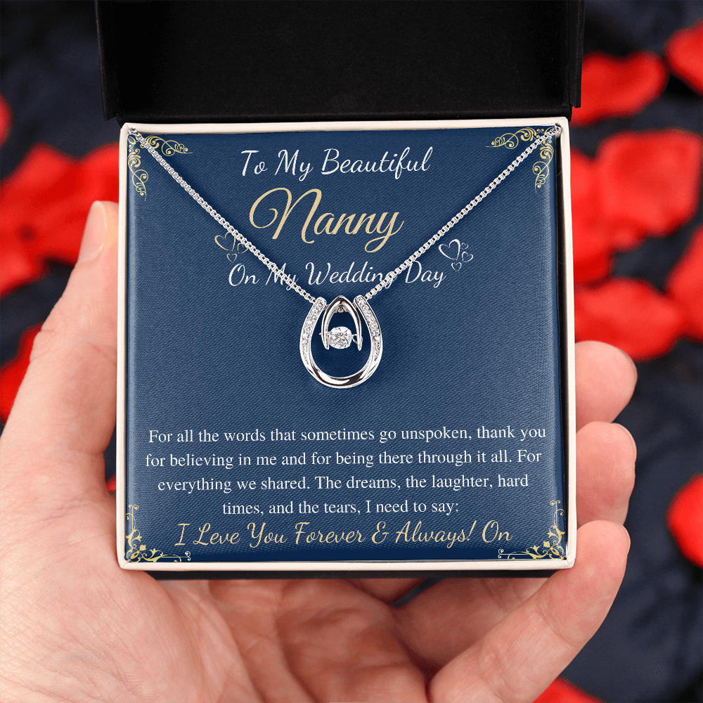 Gift To My Nanny On My Wedding Day, Gift From Bride To Grandmother On Wedding Day, Present For Nana For Granddaughter Wedding, gift for her