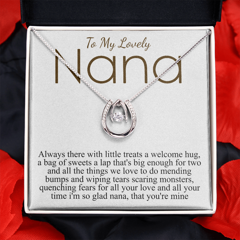 to my lovely nana lucky necklace