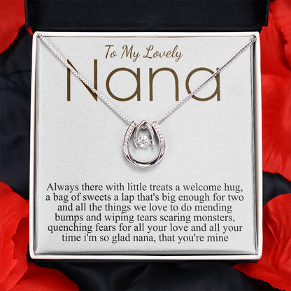to my lovely nana lucky necklace
