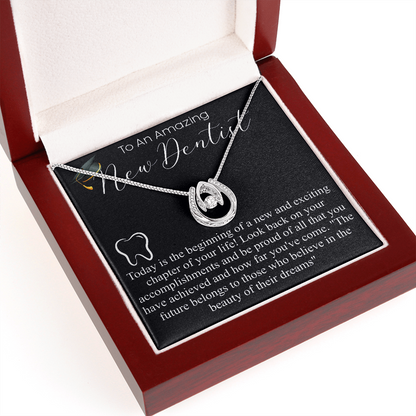 Gift For Dentist Gifts For Her Only The Strongest Women Become Dentists Necklace, Dental Pendant, Personalized gift with meassage card