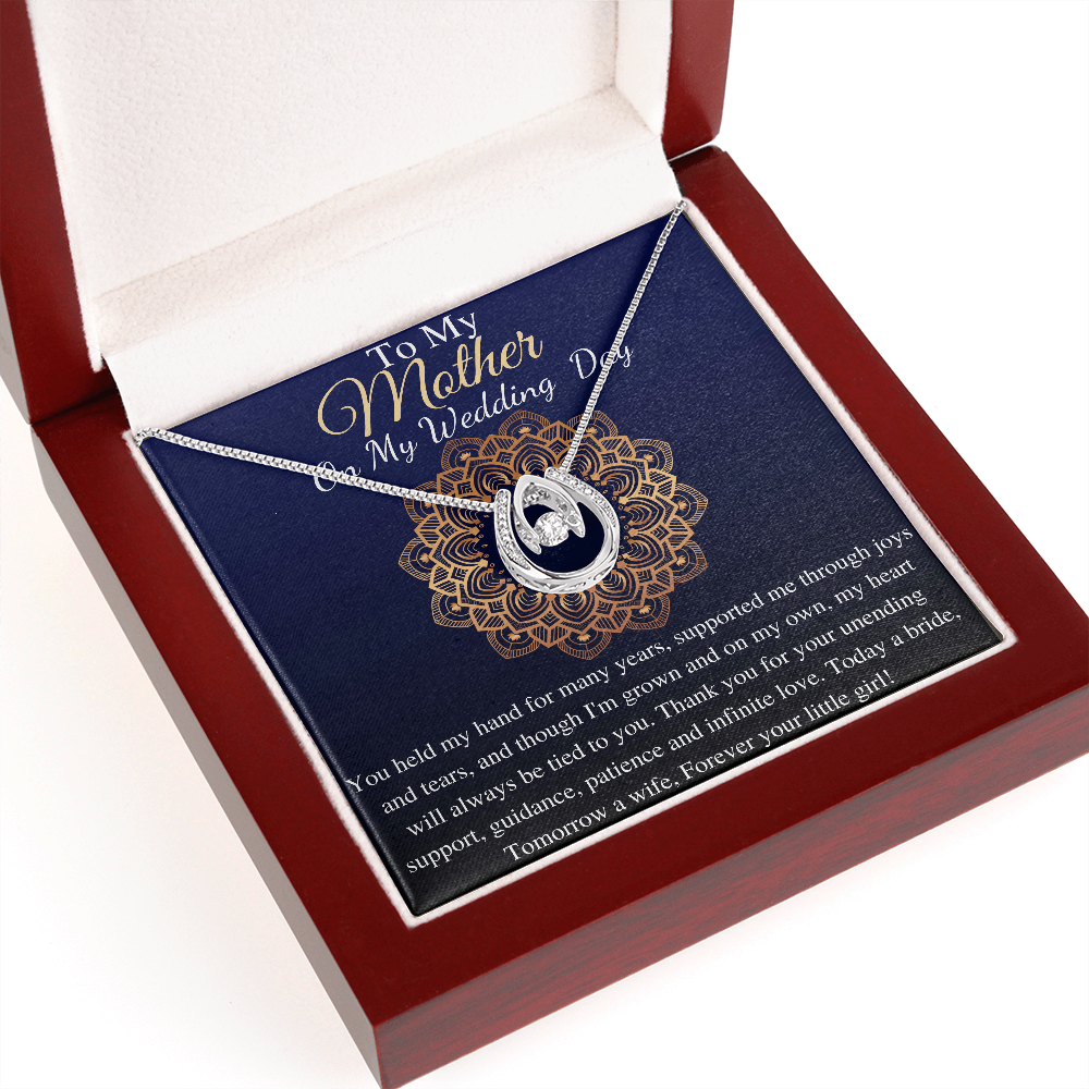 to my mother on my wedding day