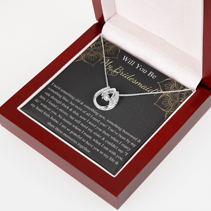 Bridesmaid Proposal Gift Bridesmaid Necklace Gift, Wedding Day Thank You Gift, Jewelry For Bridesmaid, Will You Be My Bridesmaid from bride