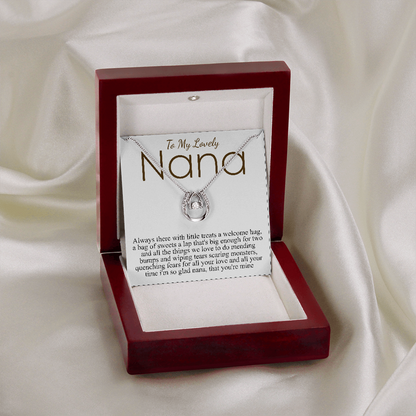 to my lovely nana lucky necklace