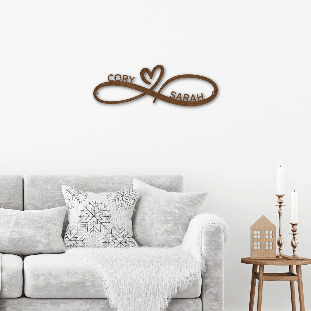 infinity metal art