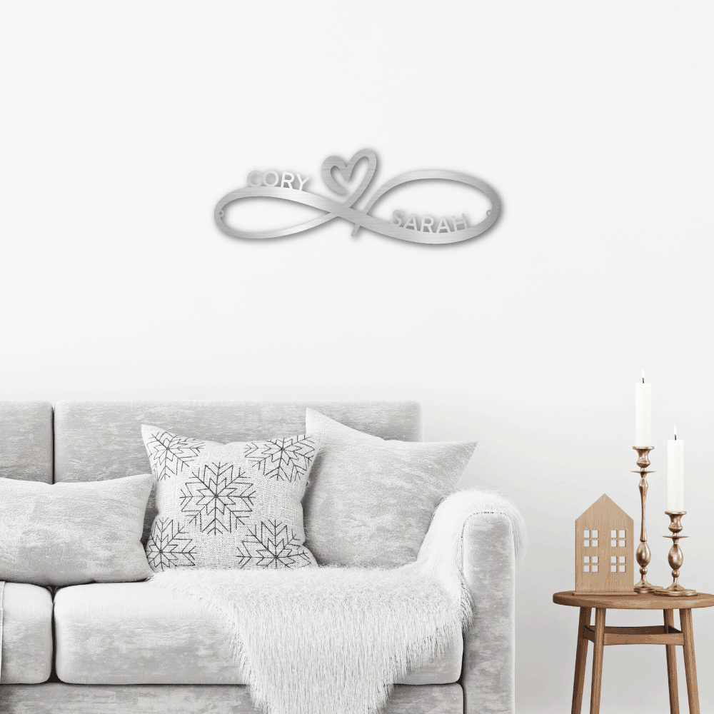 infinity metal art
