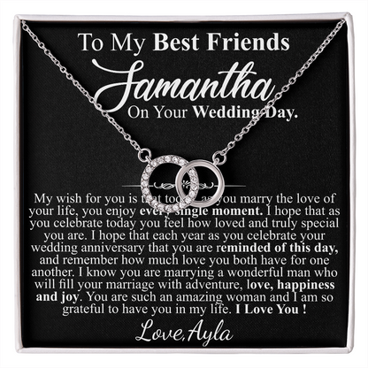 TO MY BEST FREINDS ON YOUR WEDDING DAY