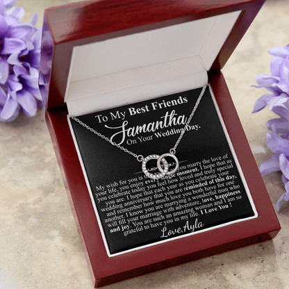 TO MY BEST FREINDS ON YOUR WEDDING DAY